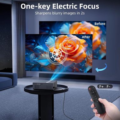 PROYECTOR COMPRA FACIL FUDONI 1080P WIFI Y BLUETOOTH 4K 20000 LUMEN - 300 PULGADAS - 3