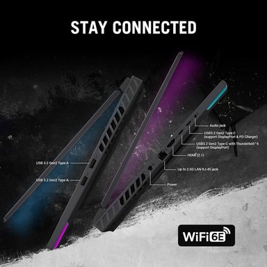 LAPTOP ROG STRIX G16 16' QHD 240HZ I9-14900HX 16GB RAM 1TB SSD RTX 4060 ASUS | NEGRO (TECLADO INGLÉS) - 4