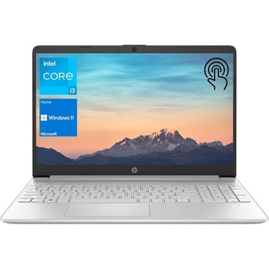 LAPTOP 15 HP TÁCTIL HD I3-1215U 16GB RAM 512GB SSD | PLATEADO - TECLADO INGLÉS