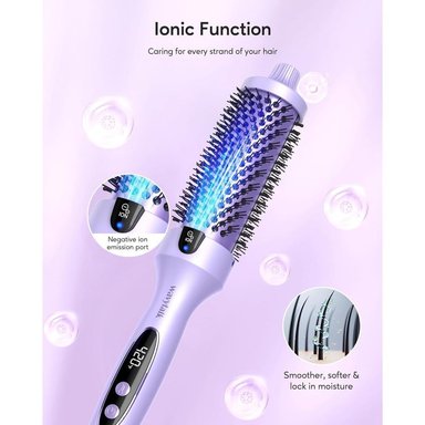 WAVYTALK CEPILLO TÉRMICO 1.5” TURMALINA CON IONES Y CONTROL DE CALOR - 3
