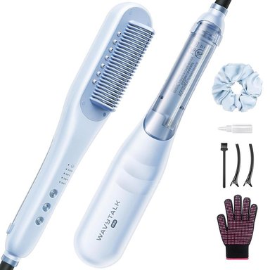 WAVYTALK CEPILLO ALISADOR DE VAPOR PRO 3 EN 1 | AZUL