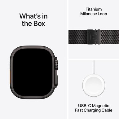 APPLE WATCH ULTRA 3 (GPS + CELLULAR 49MM) | BLACK TITANIO + MILANESE LOOP NEGRO TITANIO M - 6