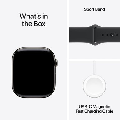 APPLE WATCH SERIES 11 (GPS + CELLULAR 46MM) | SLATE TITANIO + SPORT BAND BLACK M-L - 6