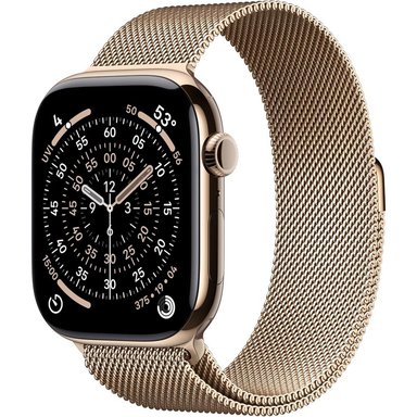 APPLE WATCH SERIES 11 (GPS + CELLULAR 46MM) | GOLD TITANIO + MILANESE LOOP GOLD S-M