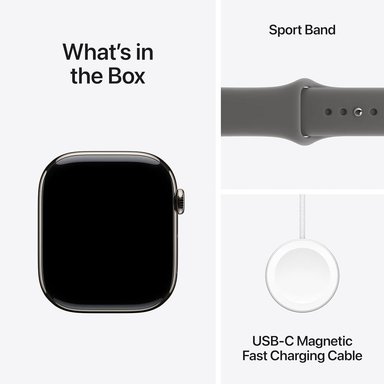 APPLE WATCH SERIES 11 NATURAL TITANIO (GPS + CELLULAR 46MM) + SPORT BAND STONE GRAY M/L - 6
