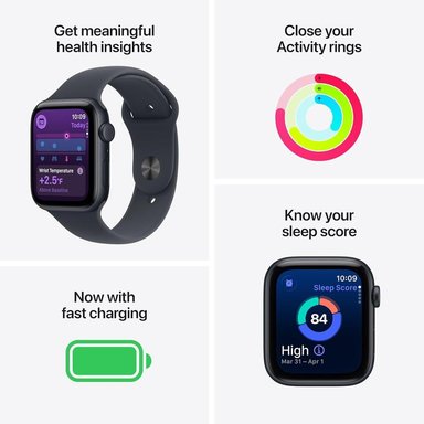 APPLE WATCH SE 3 (GPS + CELLULAR 40MM) | MIDNIGHT ALUMINIO + SPORT BAND MIDNIGHT S-M - 2