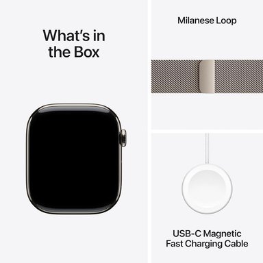APPLE WATCH SERIES 11 NATURAL TITANIO (GPS + CELLULAR 46MM) + MILANESE LOOP NATURAL M/L - 6