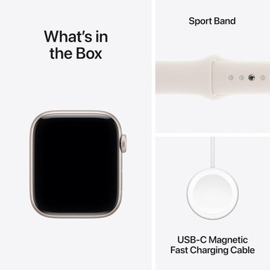 APPLE WATCH SE 3 (GPS 44MM) | STARLIGHT ALUMINIO + SPORT BAND STARLIGHT M-L - 6