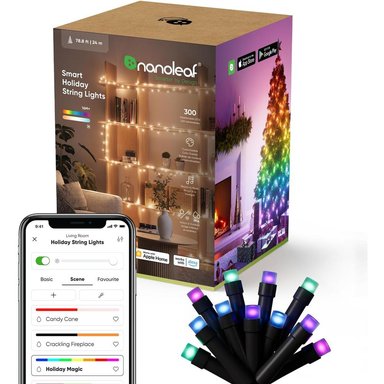 NANOLEAF GUIRNALDA LED INTELIGENTE 300 LUCES RGBW BLUETOOTH WIFI