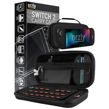 ESTUCHE DE VIAJE PROTECTOR PARA NINTENDO SWITCH 2 ORZLY | NEGRO - 1