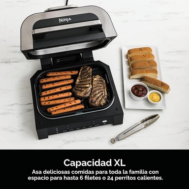 NINJA PARRILLA FOODI SMART XL DG551 6 EN 1, 4 QT / 3.78 L | NEGRO/PLATEADO - 5
