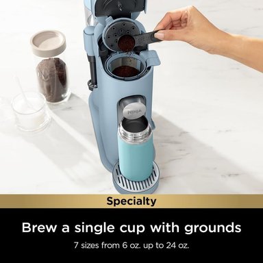 NINJA CAFETERA PODS Y GROUNDS XL, ESPUMADOR Y DEPÓSITO 2 L | AZUL VAQUERO - 3