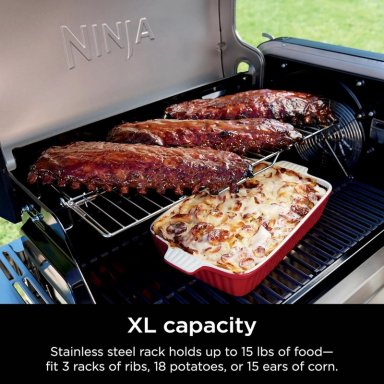 PARRILLA EXTENSIBLE FLEXFLAME, ACERO INOXIDABLE, 7 KG | PLATEADA - 3