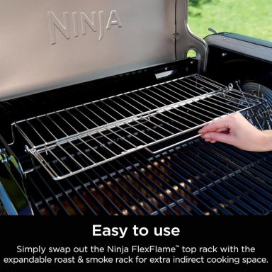 PARRILLA EXTENSIBLE FLEXFLAME, ACERO INOXIDABLE, 7 KG | PLATEADA - 4