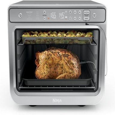 NINJA PRESTIGE XL DT551, HORNO TOSTADOR Y FREIDORA 10 EN 1, 1800 W | ACERO - 1