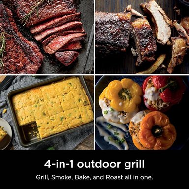 NINJA WOODFIRE OG301, PARRILLA Y AHUMADOR 4 EN 1, | NEGRO - 3