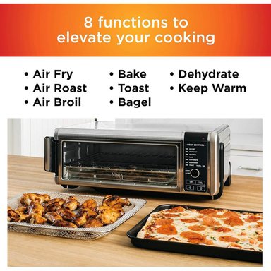 NINJA HORNO DE ENCIMERA DIGITAL AIR FRY SP101 8 EN 1, 60.7 OZ / 1.8 L | PLATEADO - 3