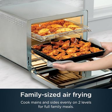 NINJA PRESTIGE XL DT501, HORNO Y FREIDORA DE AIRE 10 EN 1, PAVO 5.5 KG | ACERO - 4