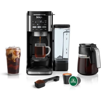 NINJA CAFETERA DUALBREW PRO, CAFÉ CALIENTE Y HELADO, DEPÓSITO 1.7 L | NEGRA