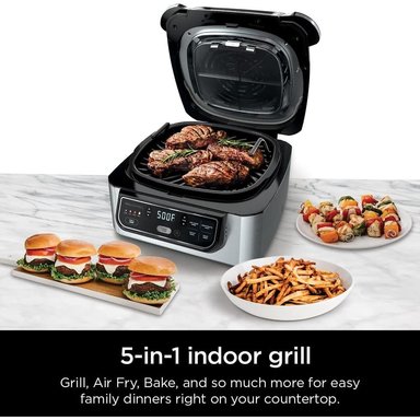 NINJA PARRILLA FOODI 2 EN 1, AG301 2.87 LB / 1.3 KG | NEGRO/GRIS - 2