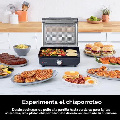 NINJA PLANCHA Y PARRILLA INTERIOR GR101 14'' 260 °C | PLATEADA - 2