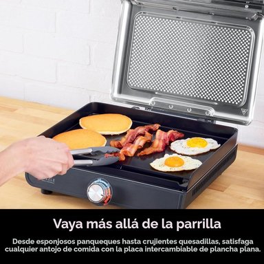 NINJA PLANCHA Y PARRILLA INTERIOR GR101 14'' 260 °C | PLATEADA - 5
