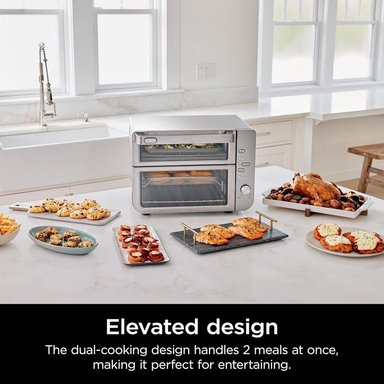 NINJA HORNO DOBLE XL DCT601, FREIDORA DE AIRE 12 EN 1, SMARTFINISH | ACERO - 2