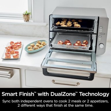 NINJA HORNO DOBLE XL DCT601, FREIDORA DE AIRE 12 EN 1, SMARTFINISH | ACERO - 3