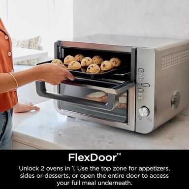 NINJA HORNO DOBLE XL DCT601, FREIDORA DE AIRE 12 EN 1, SMARTFINISH | ACERO - 4