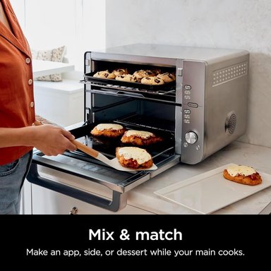 NINJA HORNO DOBLE XL DCT601, FREIDORA DE AIRE 12 EN 1, SMARTFINISH | ACERO - 5