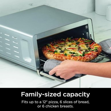 NINJA FOODI SP151, HORNO TOSTADOR Y FREIDORA DE AIRE 8 EN 1, 1800 W | ACERO - 6