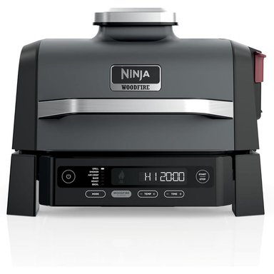 NINJA WOODFIRE OG321, PARRILLA Y AHUMADOR 6 EN 1, | NEGRO - 1