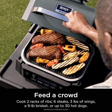 NINJA WOODFIRE OG321, PARRILLA Y AHUMADOR 6 EN 1, | NEGRO - 2