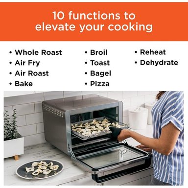 NINJA FOODI DT201, HORNO TOSTADOR 10 EN 1, 2.2 KG / 4.85 LB | ACERO INOXIDABLE - 3
