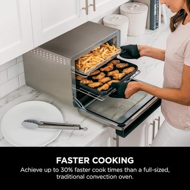 NINJA FOODI DT201, HORNO TOSTADOR 10 EN 1, 2.2 KG / 4.85 LB | ACERO INOXIDABLE - 4