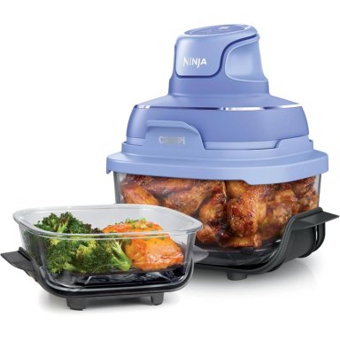 NINJA CRISPI FREIDORA PORTÁTIL 4 EN 1, CON RECIPIENTES 6 TAZAS / 1.4 L | LILA