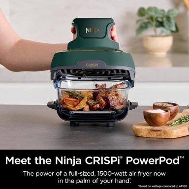 NINJA CRISPI 5 EN 1, FREIDORA PORTÁTIL 6 TAZAS / 1.4 L | VERDE BRITÁNICO - 4