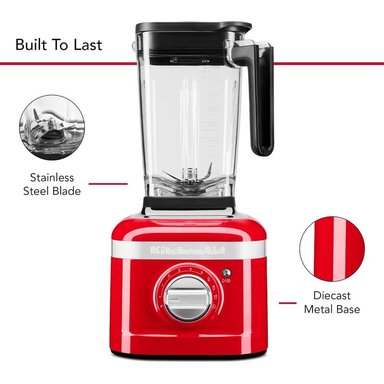 KITCHENAID, LICUADORA VELOCIDAD VARIABLE K400 CON PRENSADOR | ROJO PASIÓN - 4