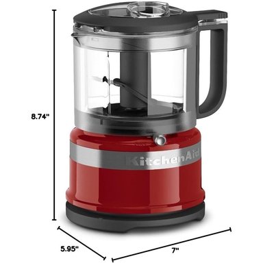 KITCHENAID KFC3516ER, PICADORA DE ALIMENTOS 3.5 QT / 3.3 L | ROJO IMPERIO - 5