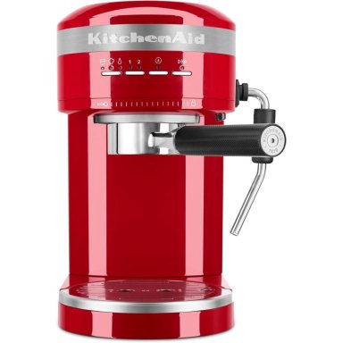 KITCHENAID KES6503, CAFETERA ESPRESSO SEMIAUTOMÁTICA DE METAL | ROJO IMPERIO