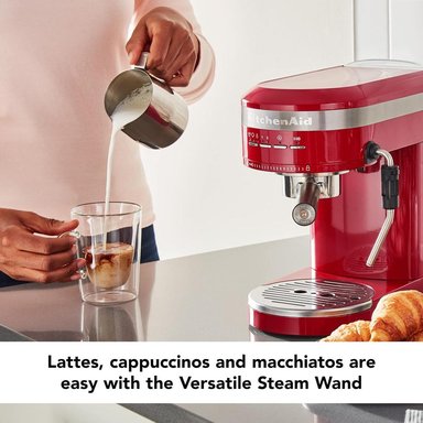KITCHENAID KES6503, CAFETERA ESPRESSO SEMIAUTOMÁTICA DE METAL | ROJO IMPERIO - 3