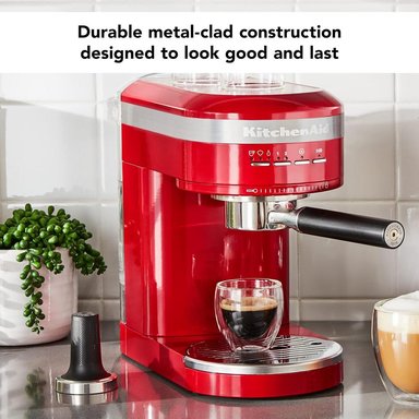 KITCHENAID KES6503, CAFETERA ESPRESSO SEMIAUTOMÁTICA DE METAL | ROJO IMPERIO - 4