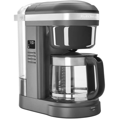 KITCHENAID, CAFETERA DE GOTEO 12 QT / 11.4 L CON CABEZAL DE DUCHA EN ESPIRAL | NEGRO - 1