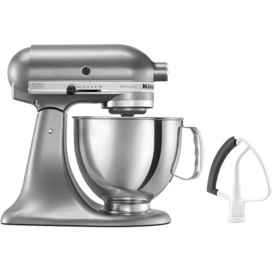 KITCHENAID ARTISAN, BATIDORA DE PIE 5 QT / 4.7 L CON BATIDOR | PLATEADO