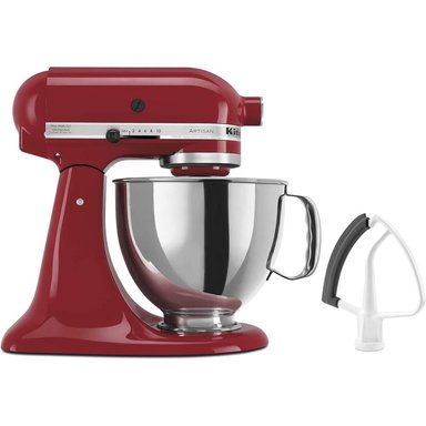 KITCHENAID ARTISAN, BATIDORA DE PIE 5 QT / 4.7 L CON BATIDOR | ROJO - 1