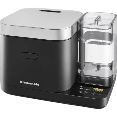 KITCHENAID, OLLA PARA CEREALES Y ARROCERA 8 QT / 7.6 L CON ESCALA AUTOMÁTICA | NEGRO