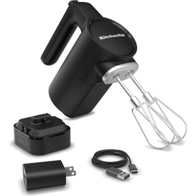 KITCHENAID KHMR762, BATIDORA DE MANO INALÁMBRICA GO | NEGRO MATE