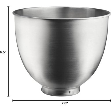 KITCHENAID, RECIPIENTE DE ACERO INOXIDABLE CEPILLADO 3.5 QT / 3.3 L - 4