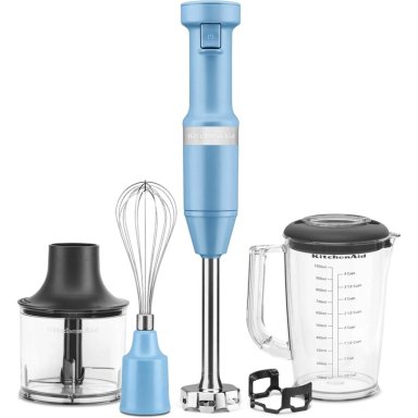 KITCHENAID KHBV83VB, BATIDORA DE MANO CON CABLE Y ACCESORIOS | TERCIOPELO AZUL