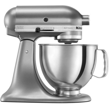 KITCHENAID ARTISAN, BATIDORA DE PIE 5 QT / 4.7 L CON PROTECTOR | PLATEADO